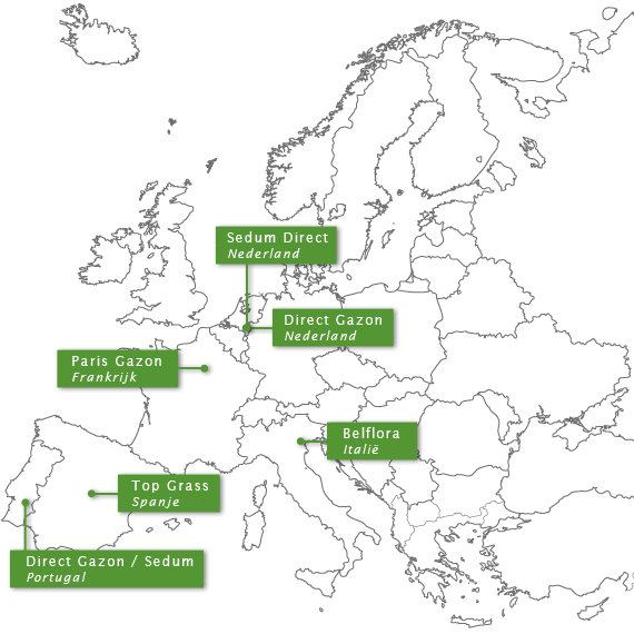 Europa kaart Direct Gazon